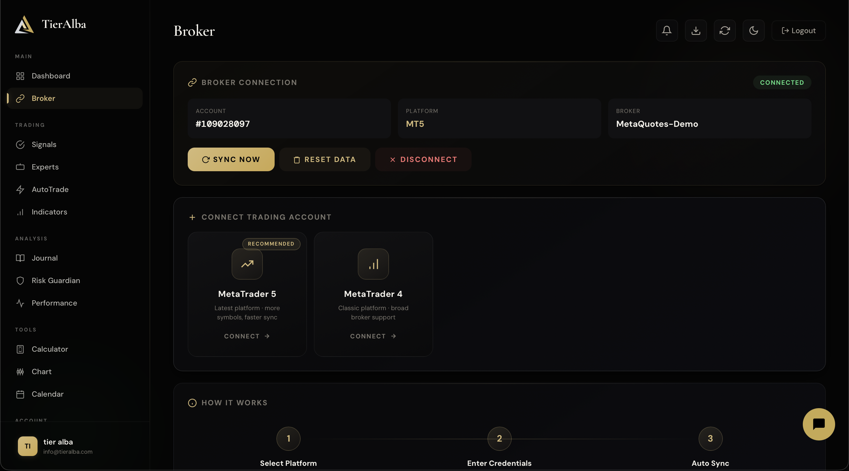 Broker Connection
